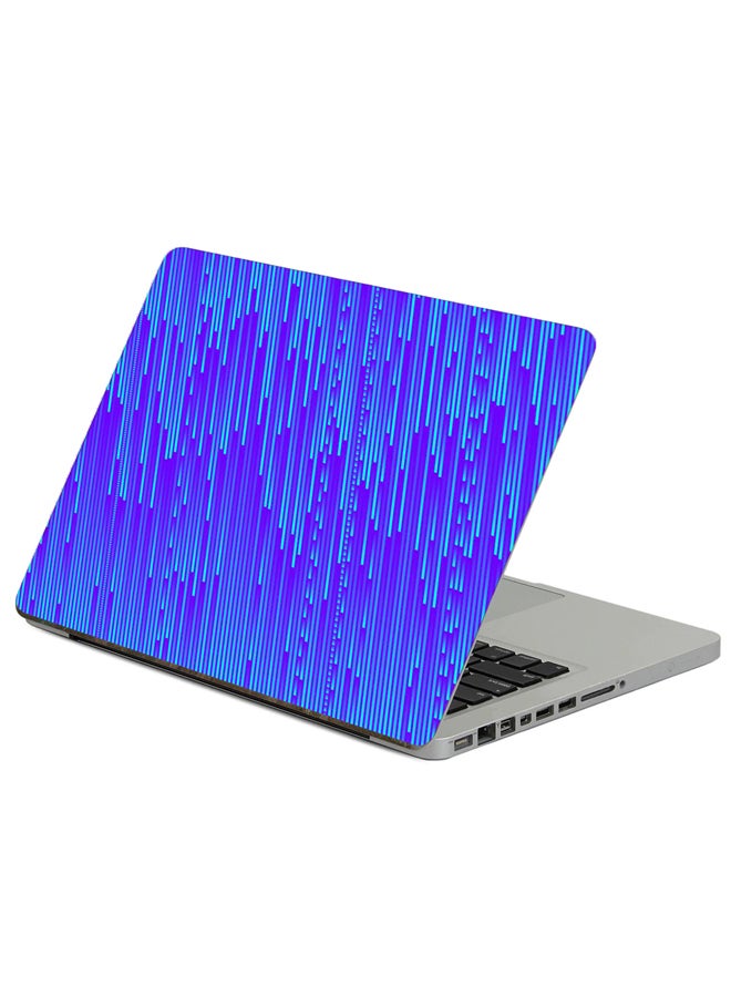Fast Print Line Obliquely Printed Laptop Sticker Multicolour