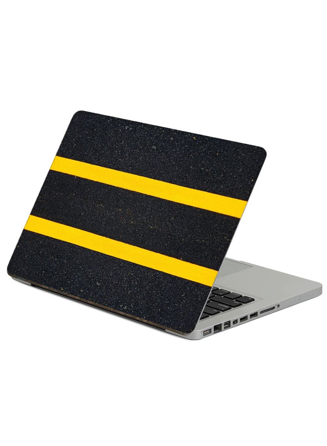 Fast Print Lines Asphalt Printed Laptop Sticker Multicolour