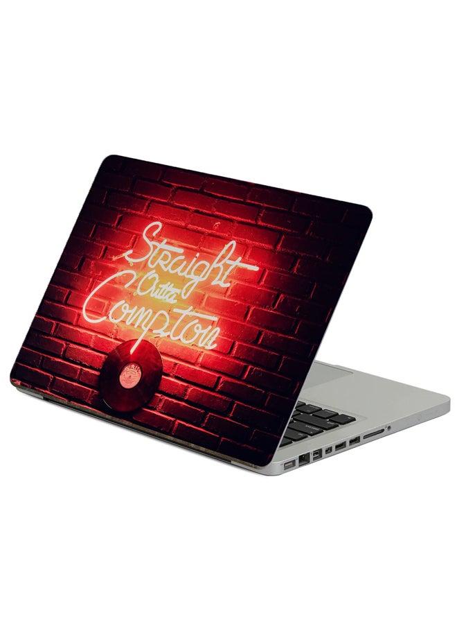 Fast Print Inscription Wall Printed Laptop Sticker Multicolour