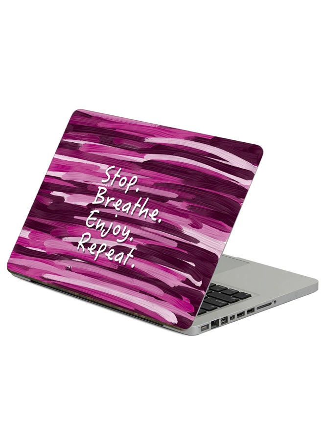 Fast Print Inscription Motivation Printed Laptop sticker Multicolour