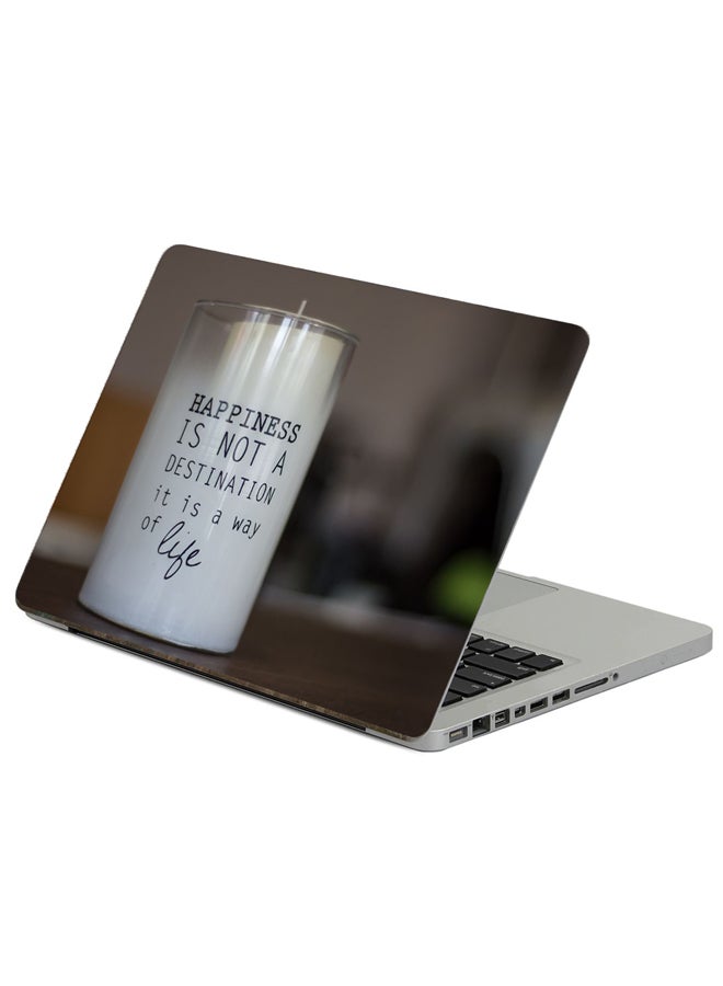 Fast Print Inscription Motivation Printed Laptop Sticker Multicolour