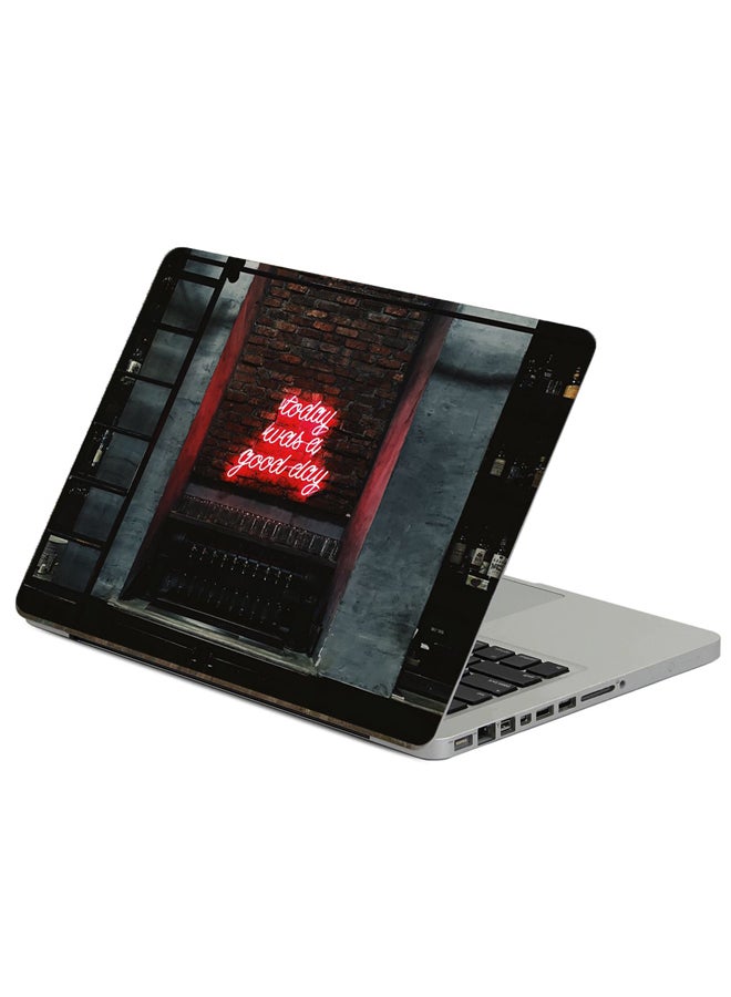 Fast Print Inscription Wall Printed Laptop Sticker Multicolour