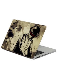 Robot Helmet Printed Laptop Sticker Multicolor