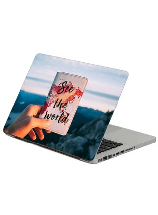 Inscription Motivation Printed Laptop Sticker Multicolour - v1608044101/N41033771A_1