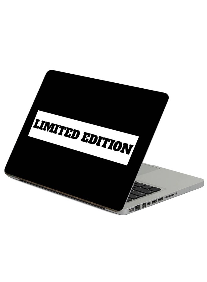 Fast Print Inscription Limited Edition Printed Laptop Sticker Multicolour