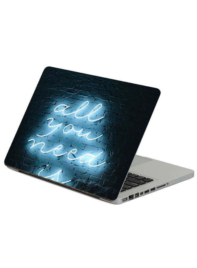 Inscription Neon Printed Laptop Sticker Multicolour