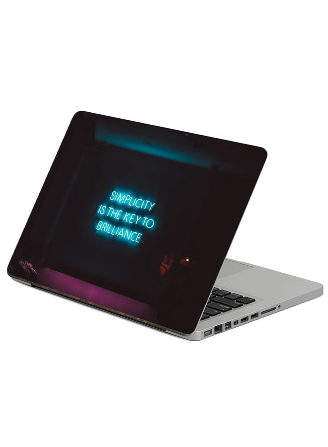Inscription Neon Printed Laptop Sticker Multicolour