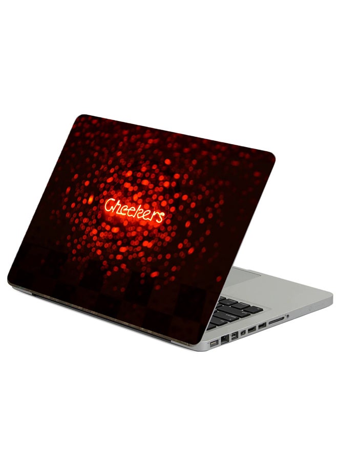 Fast Print Inscription Neon Printed Laptop Sticker Multicolour