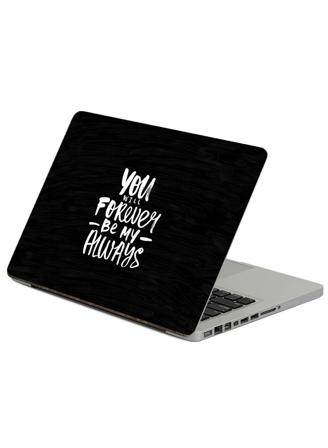 Inscription Motivation Printed Laptop Sticker Multicolour