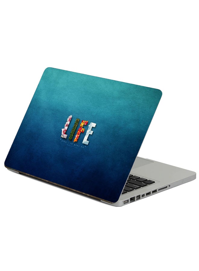 Fast Print Life Bright Printed Laptop Sticker Multicolour 