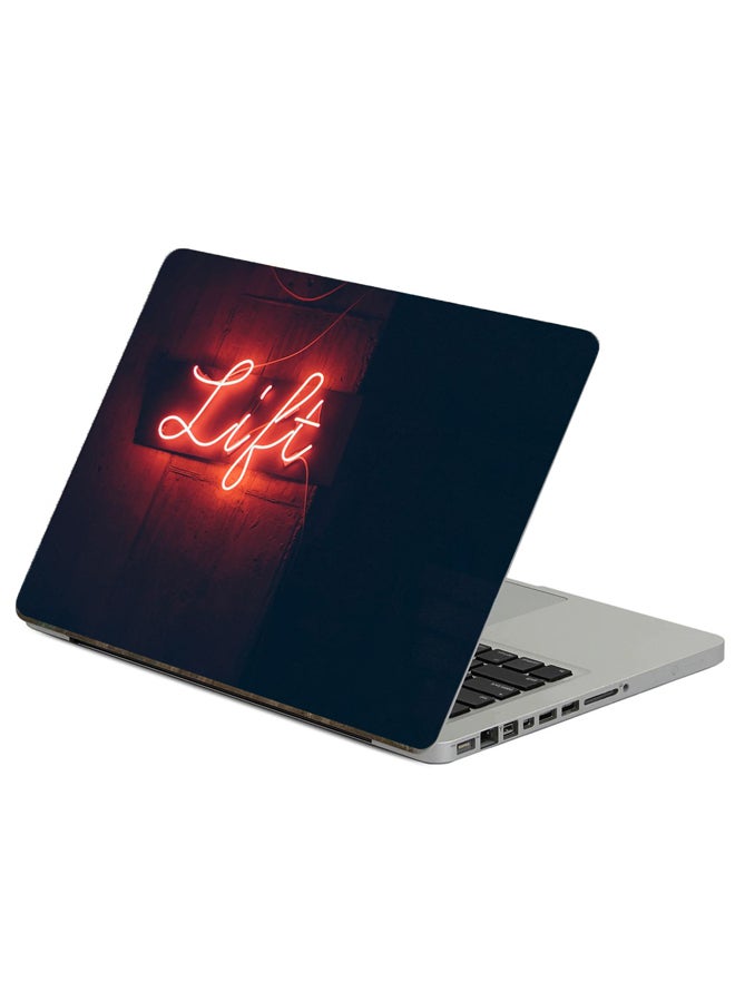 Inscription Neon Printed Laptop Sticker Multicolour