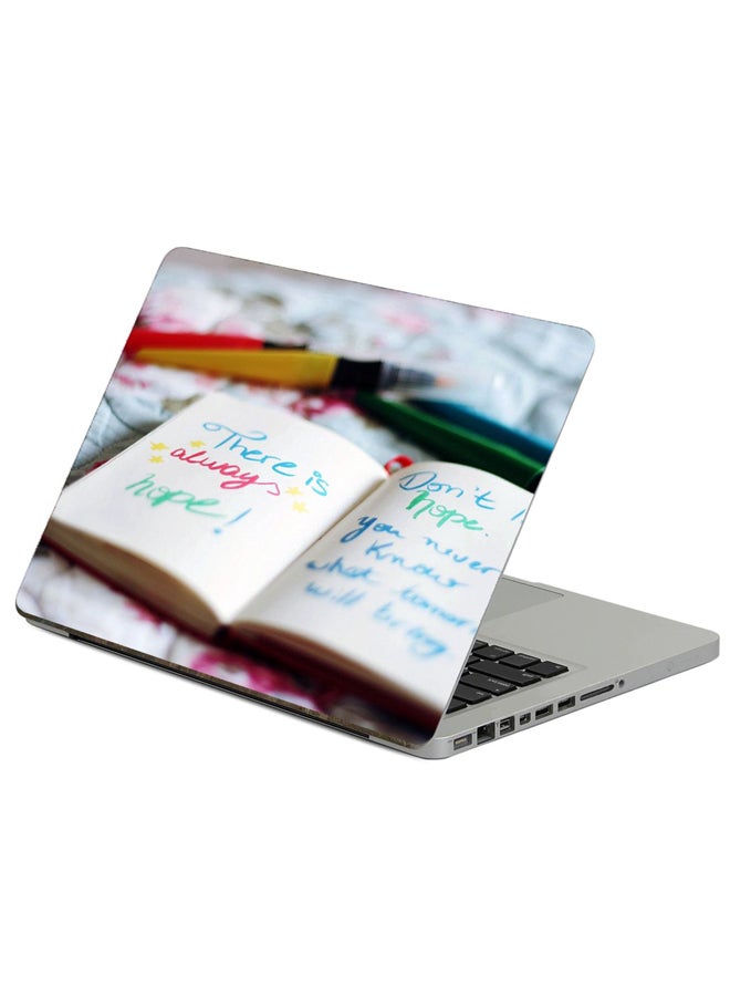 Fast Print - Notebook Lettering Printed Laptop Sticker Multicolor - Image 1