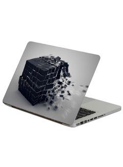 Cube Burst Printed Laptop Sticker Multicolour