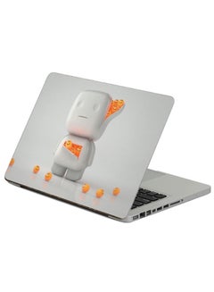 Fast Print Cube Man Printed Laptop Sticker Multicolour 
