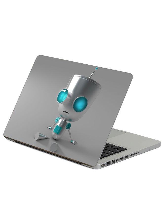 ملصق لابتوب بطبعة عيون روبوت متعدد الألوان