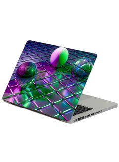Fast Print Balls Cubes Printed Laptop Sticker Multicolour 