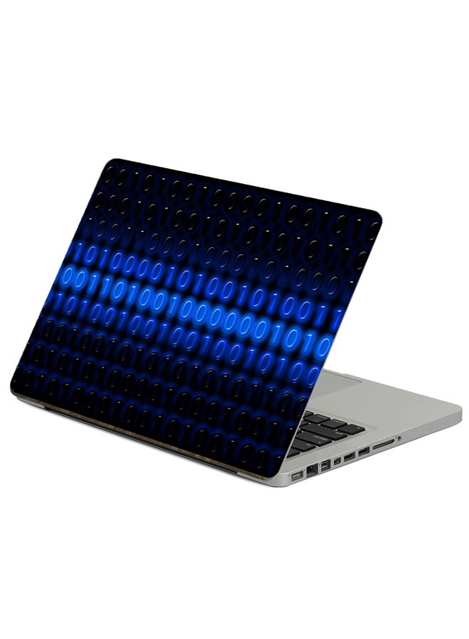 Fast Print Binary Code Numbers Printed Laptop Sticker Multicolour