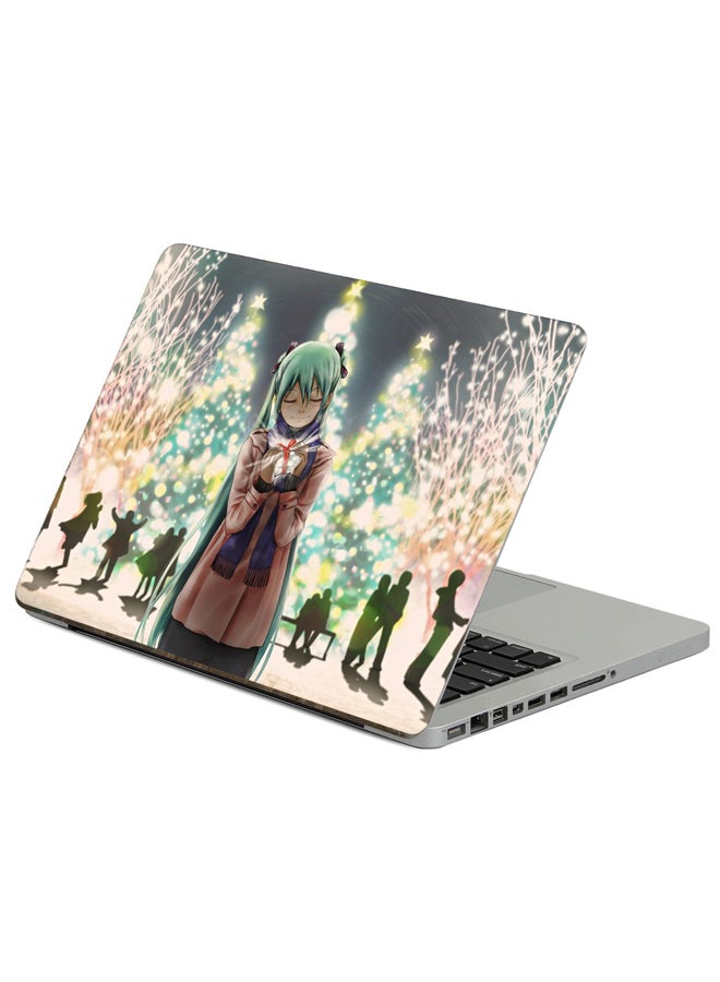 Fast Print Anime Vocaloid Printed Laptop Sticker Multicolour