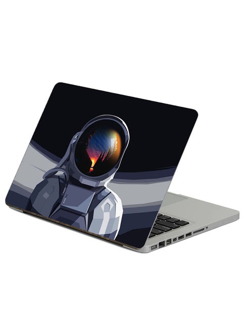 Astronaut Spacesuit Printed Laptop Sticker Multicolour