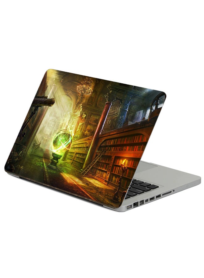 Magic Ball Printed Laptop Sticker Multicolour