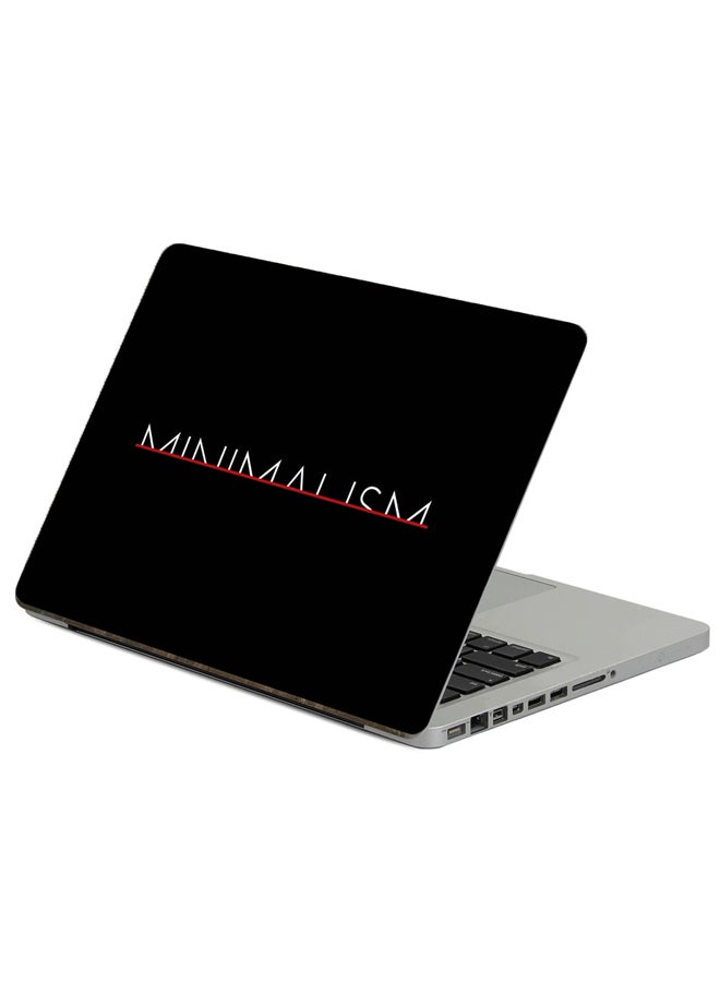 Fast Print Minimalism Inscription Printed Laptop Sticker Multicolour
