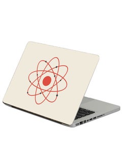 Atom Chemistry Printed Laptop Sticker Multicolour