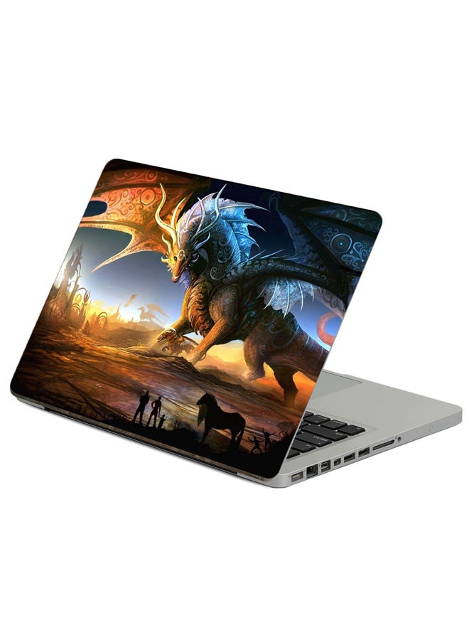 Dragons Mother Printed Laptop Sticker Multicolour