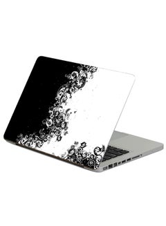 Fast Print Black White Patterns Printed Laptop Sticker Multicolour 