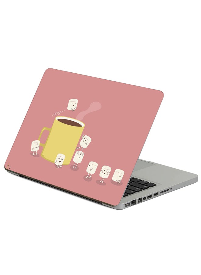 Fast Print - Cocoa Marshmallow Printed Laptop Sticker Multicolour - Image 1