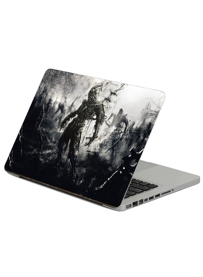 Fast Print Zombies Fantasy Printed Laptop Sticker Multicolour