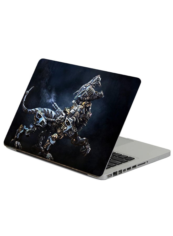 Cyborg Robot Printed Laptop Sticker Multicolour