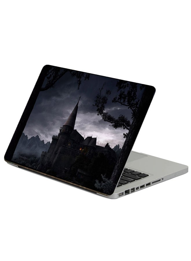 Fast Print Castle Eminence Printed Laptop sticker Multicolour