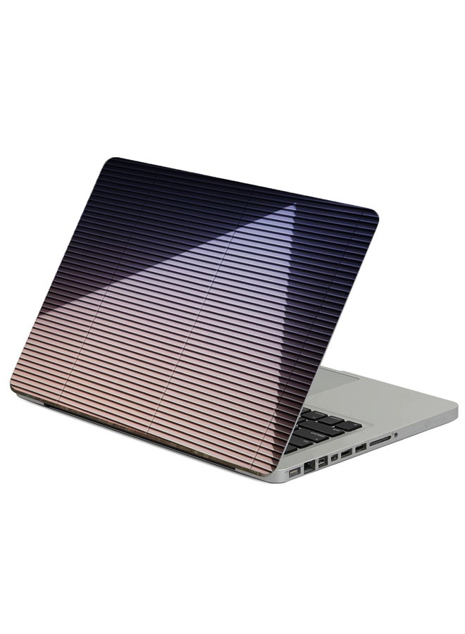 Blinds Lines Printed Laptop Sticker Multicolour