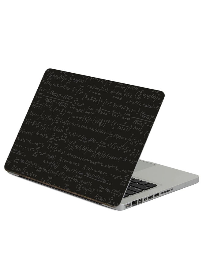 Fast Print Black Formula Printed Laptop Sticker Multicolour
