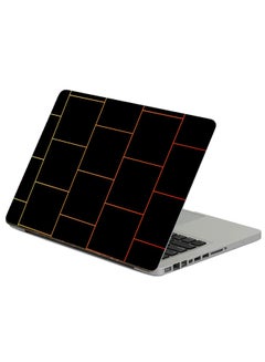 Fast Print Cubes Lines Printed Laptop Sticker Multicolour 