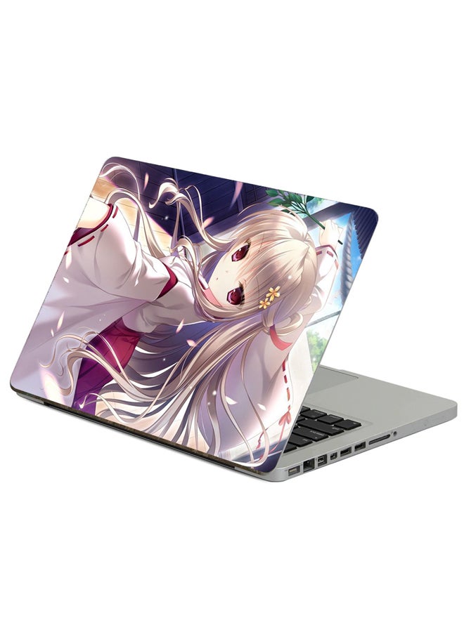 Branch Fan Printed Laptop Sticker 13.3 Inch Multicolor Multicolor