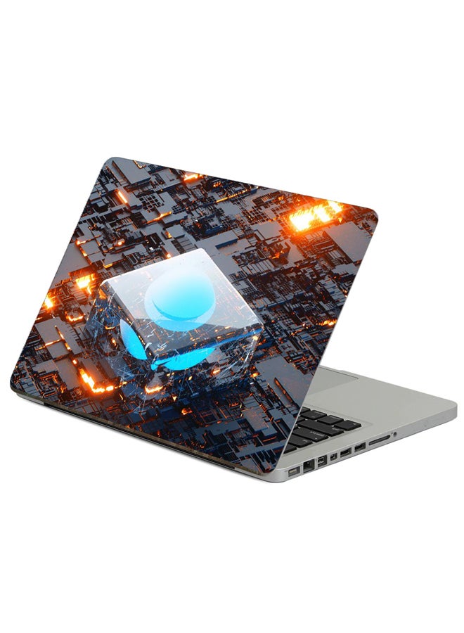 Chip Processor Printed Laptop Sticker Multicolour