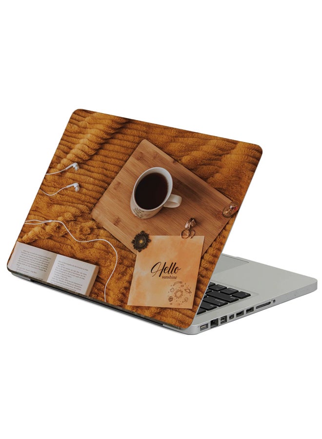 Fast Print Cup Coffee Printed Laptop Sticker Multicolour 