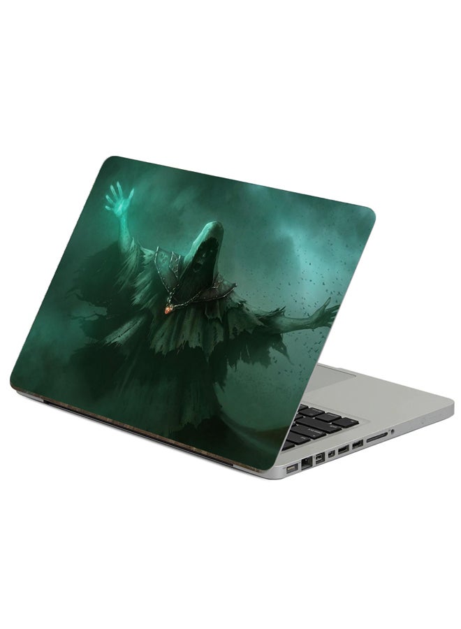 Fast Print Undead Tatters Printed Laptop Sticker Multicolour