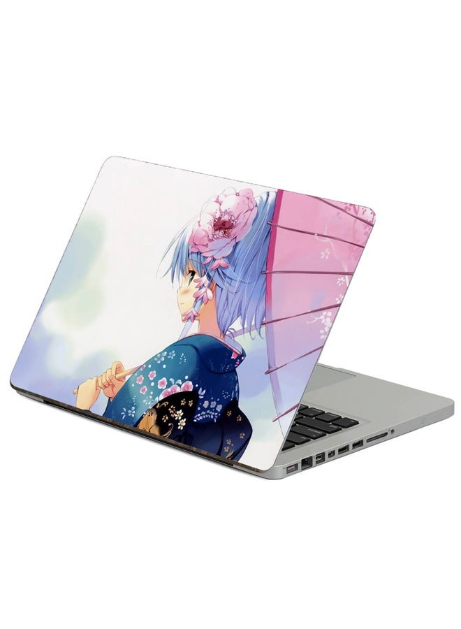 Fast Print Girl Decoration Printed Laptop Sticker 13.3 Inch Multicolor 