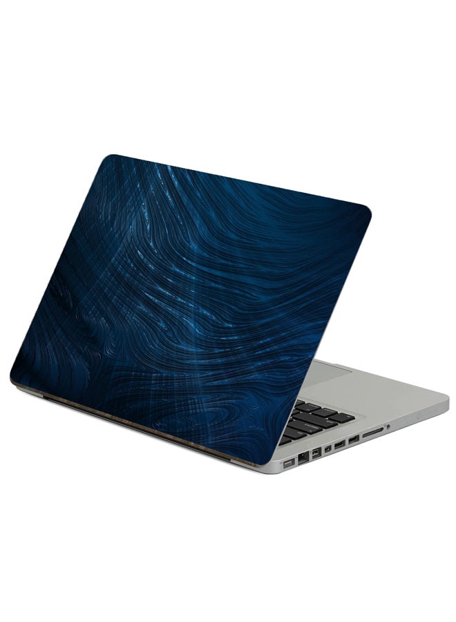 Texture Dark Printed Laptop Sticker Multicolour