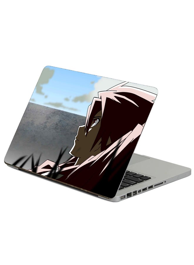 Fast Print Anime Girl Printed Laptop Sticker 13.3 Inch Multicolor