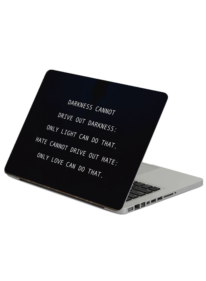 Fast Print Darkness Love Printed Laptop Sticker 13.3 Inch Multicolor