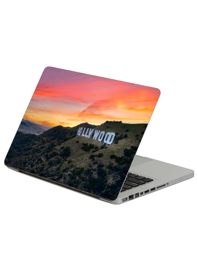 Fast Print Hollywood Word Printed Laptop Sticker 13.3 Inch Multicolor