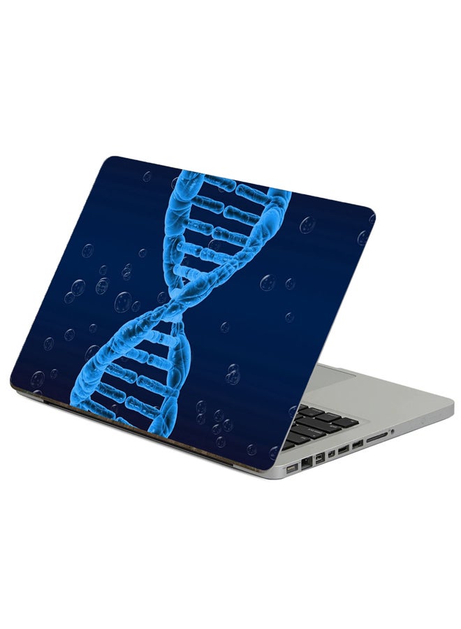 Dna Spiral Printed Laptop Sticker Multicolour