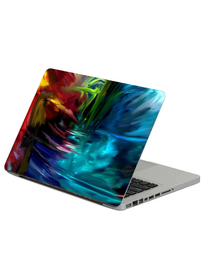 Texture Color Printed Laptop Sticker Multicolour