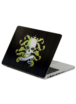 Skull Symbols Printed Laptop Sticker 13.3 Inch Multicolour - v1608044141/N41029577A_1
