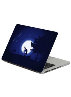 Silhouette Telescope Printed Laptop Sticker Multicolour
