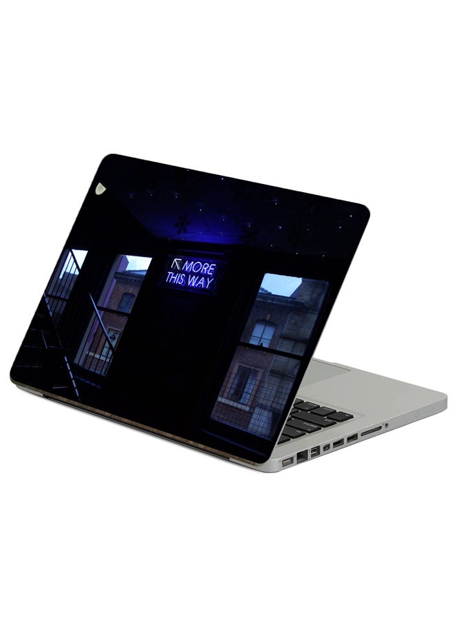 Neon Inscription Printed Laptop Sticker Multicolour