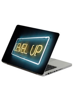 Neon Text Printed Laptop Sticker Multicolour